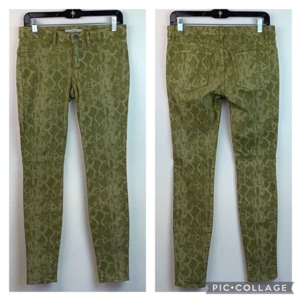 Rich & Skinny Python Print Stretch Denim Pants Euc - image 2